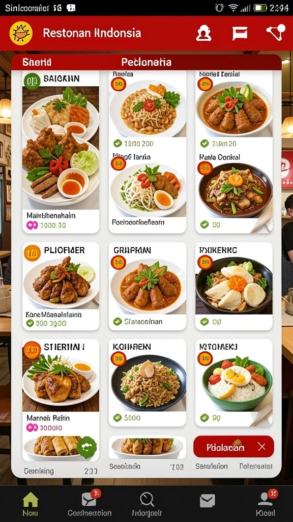 ajr88 - Tampilan layar utama dengan karakter dan pilihan mode.