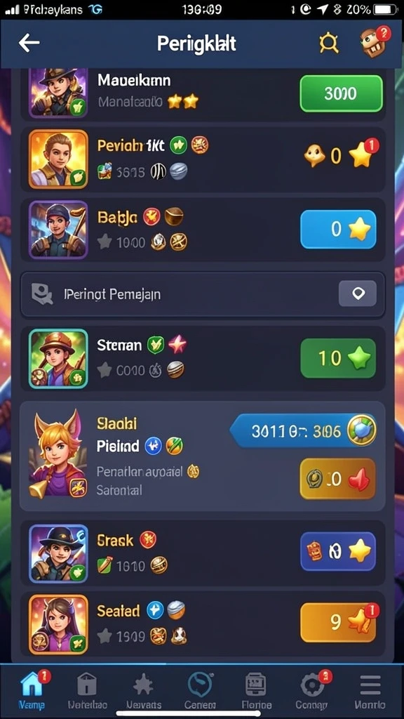 rebahin - Screenshot ketiga memperlihatkan fitur multiplayer dengan teman-teman.